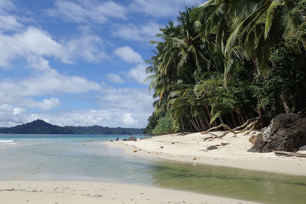 one of the beach behind the port