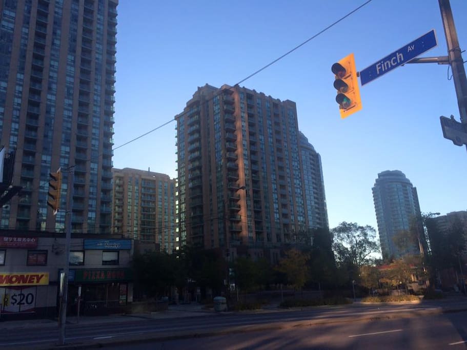 Yup, that's the building along Yonge and Finch. Walking distance to the subway station. Lots of stores/ shops around the area.