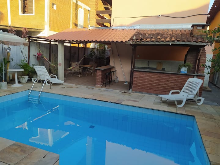 Casa Com Piscina Na Praia Da Enseada, Guarujá - Guarujá