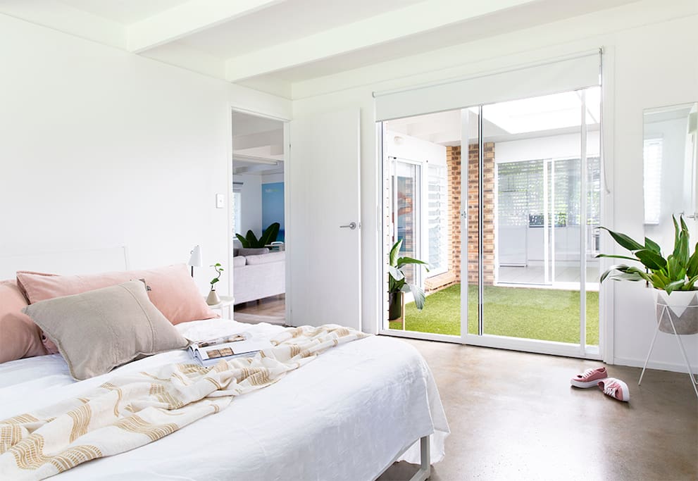 Main bedroom is ensuited and opens out onto interior courtyard