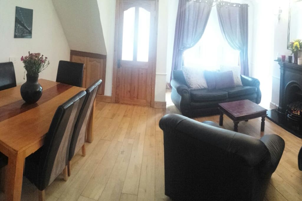 The living/sitting area