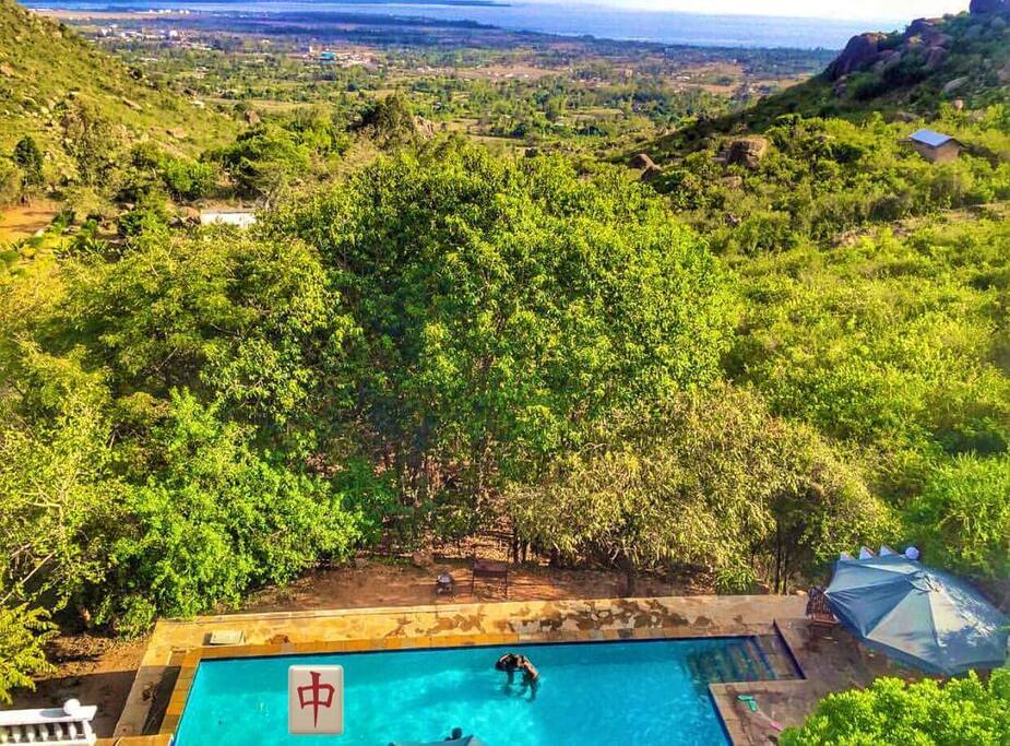 view of The great Lake Victoria and kisumu city from the villa