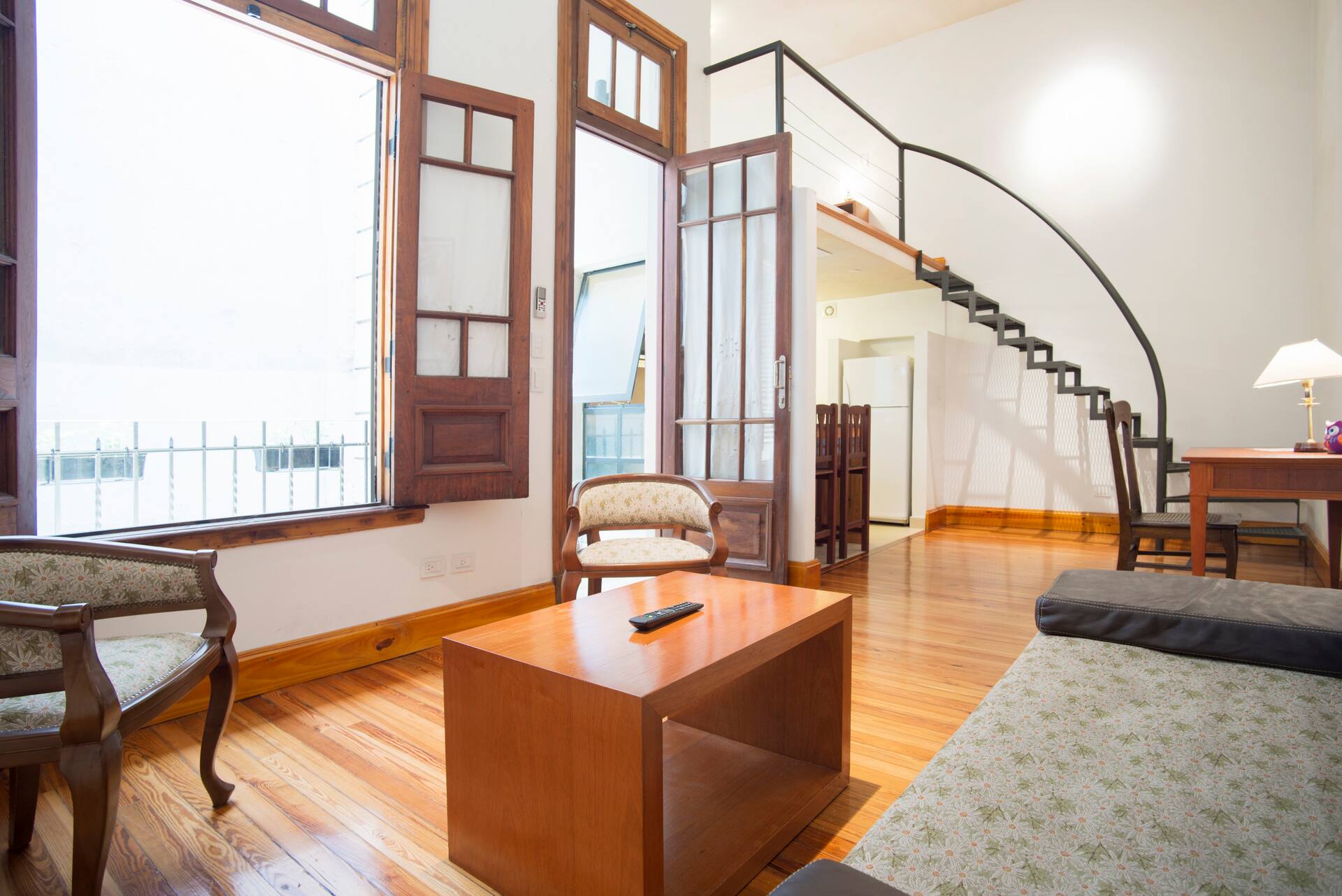 First floor by elevator. Double height