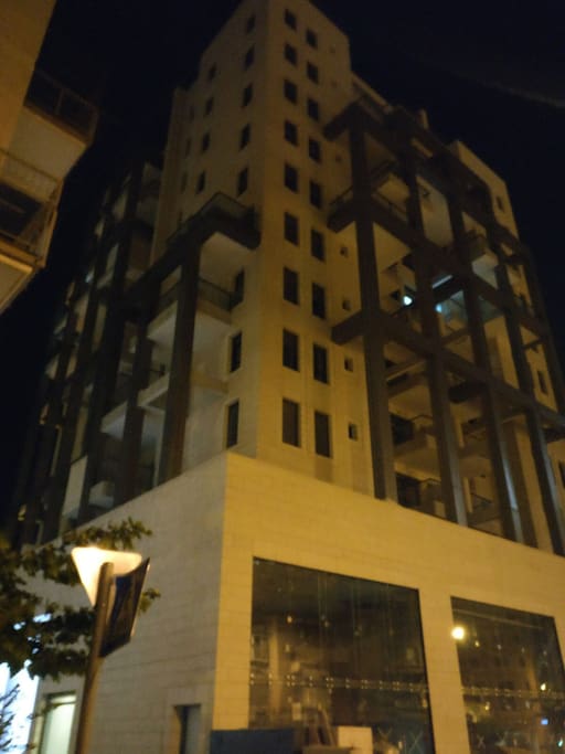 The newly built building, the apartment is on the 8th floor.