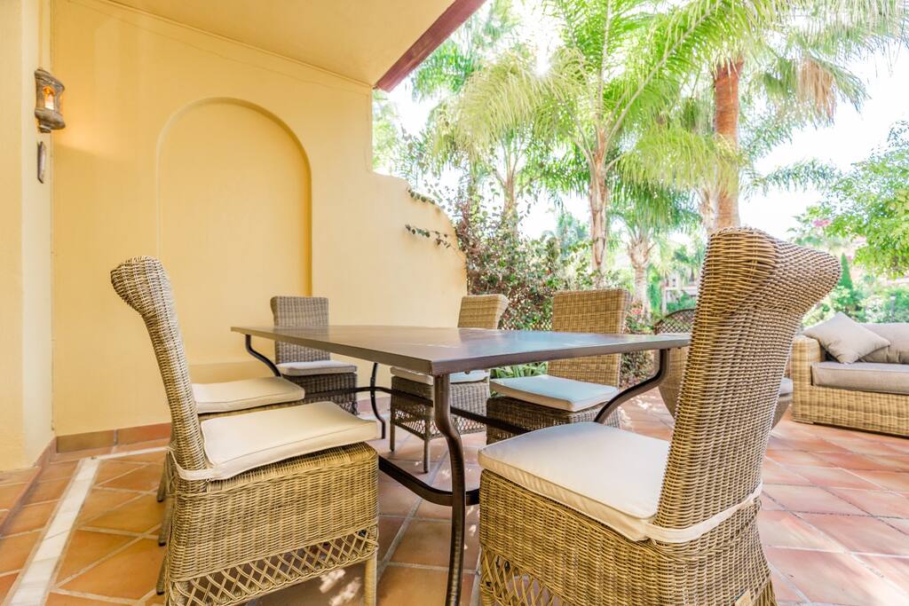 Exterior dining area