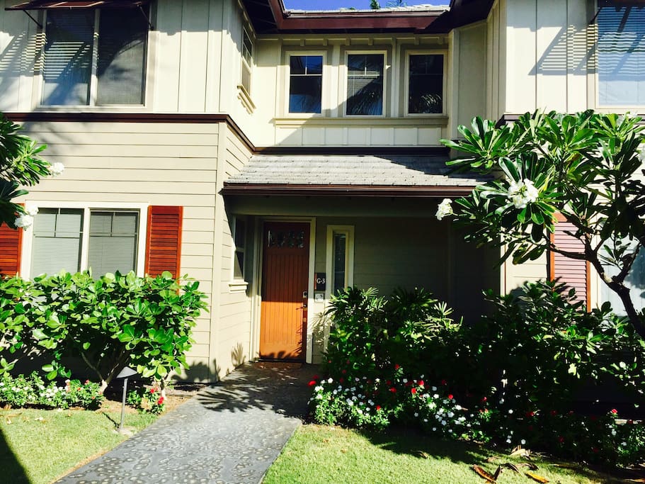 Front entry to our two-storey luxury home