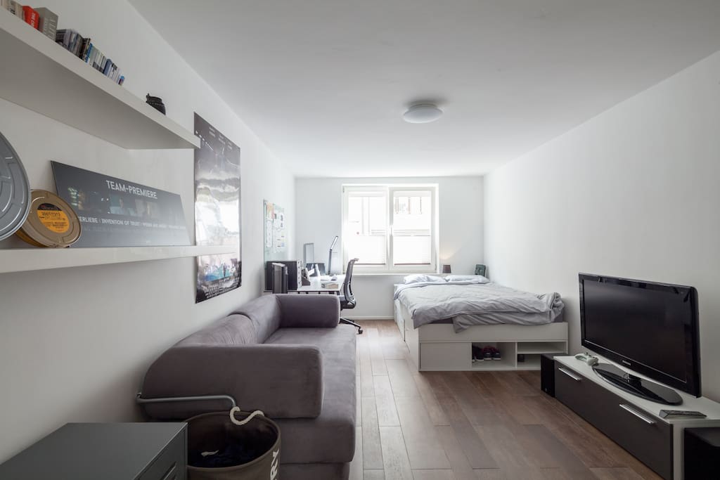 First bedroom with TV and Amazon Fire