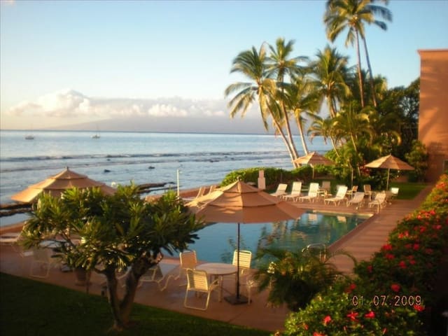 Oceanfront Paradise..in LAHAINA….Large,  One  BDRM
