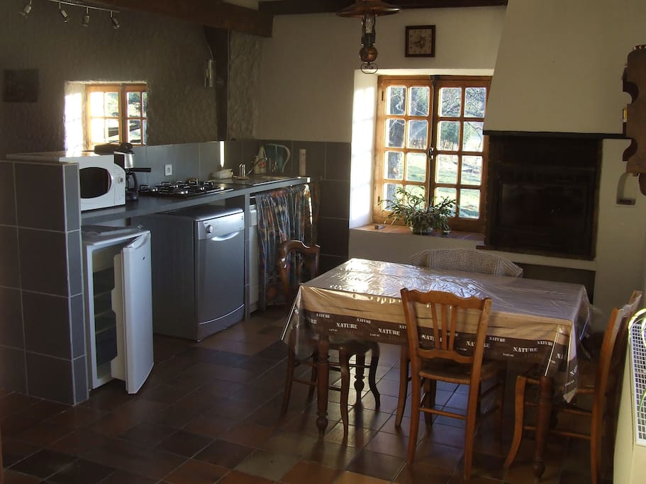 Cuisine ouverte sur séjour