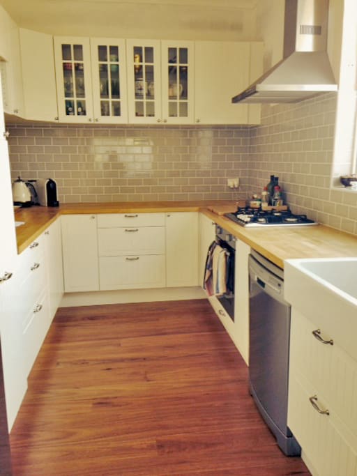 Brand new kitchen.
New bathroom being installed in February 2016.