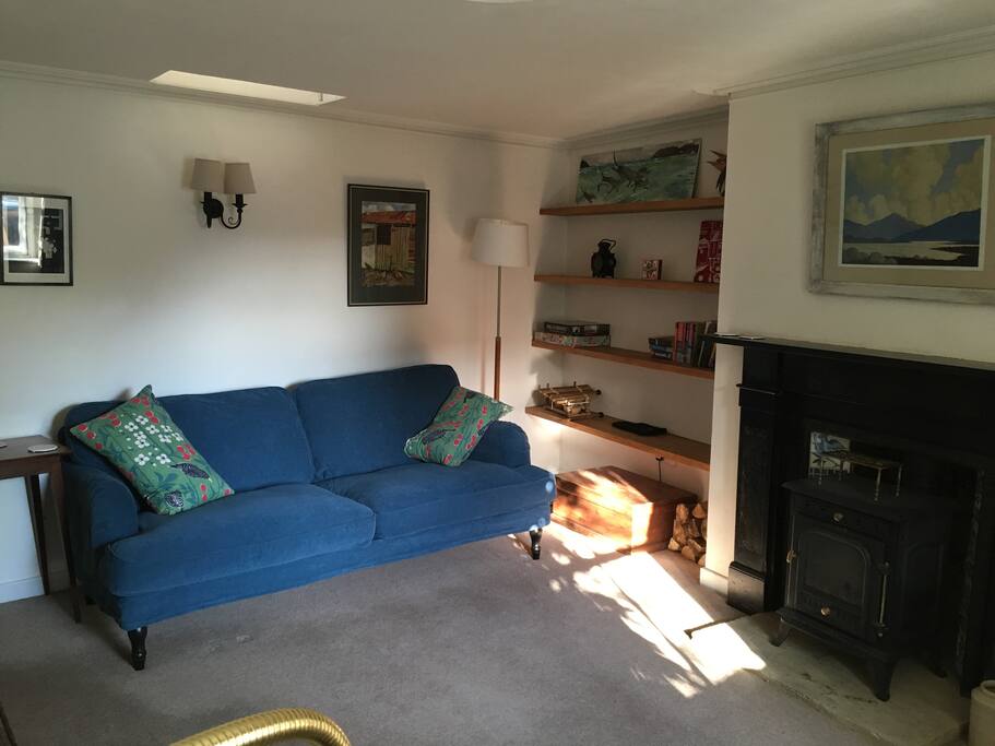 Living room - with wood burning stove