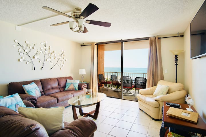 View of living room direct oceanfront 219-308-6545
