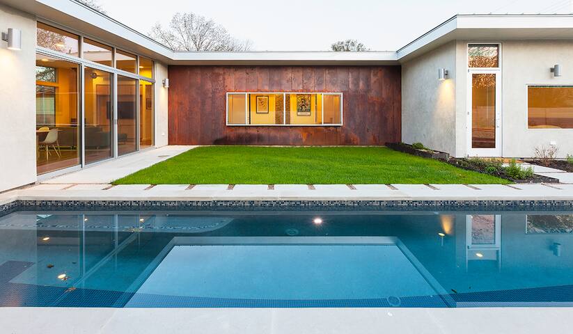 Unique architect-designed home with lap pool