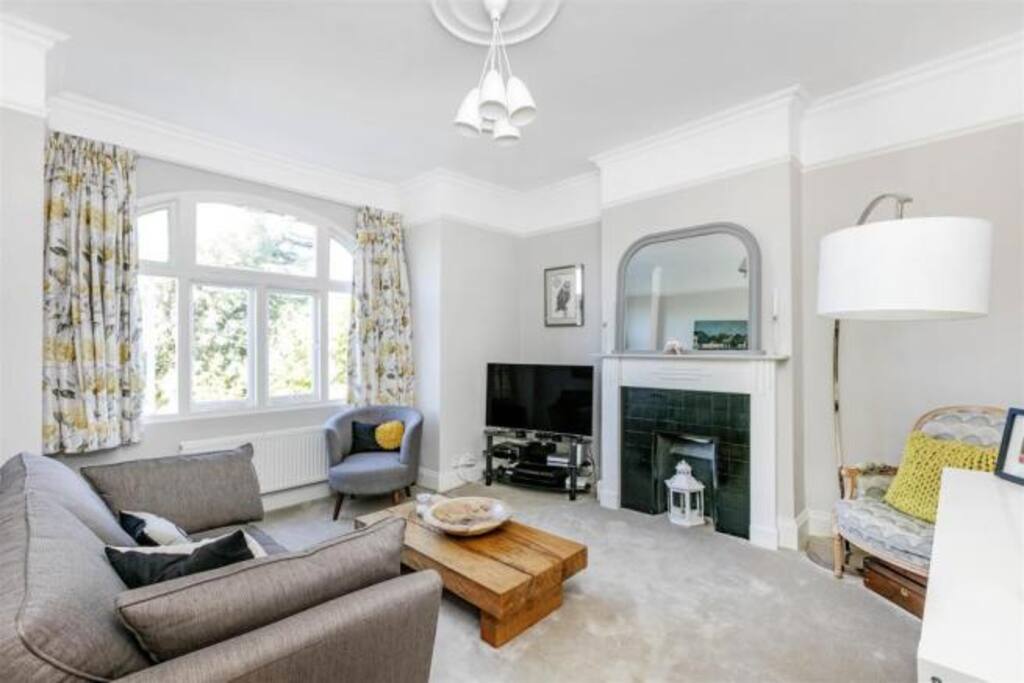 Living room can be easily used as a second bedroom.
We have a very comfortable high end double air mattress with accompanying sheets.
We have slept on this for extended periods of time, it is very comfy.