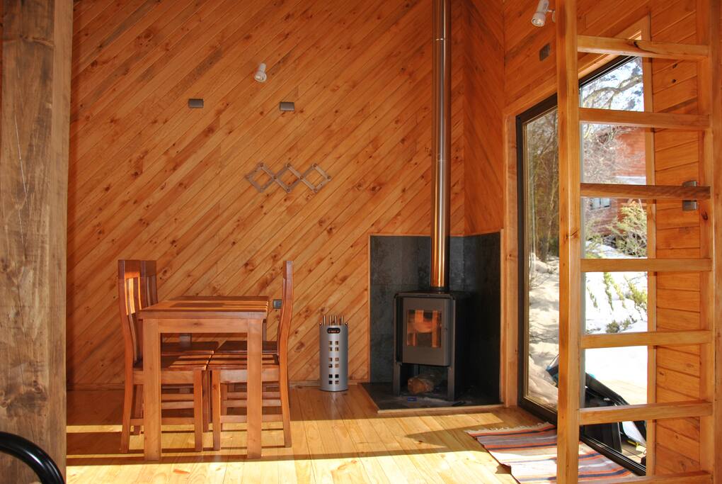 chauffage au bois pour une ambiance douillette.....