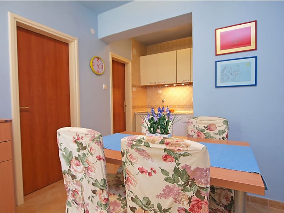 Interior of apartment:
living/dining room