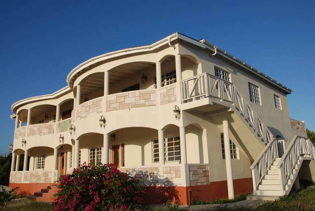 Corner view of Property