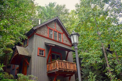 Popular Airbnb listing: Rustic Chic Open Floor Plan Home in Black Mountain in Black Mountain