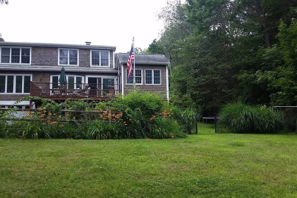 Our house from our back yard on the water side.