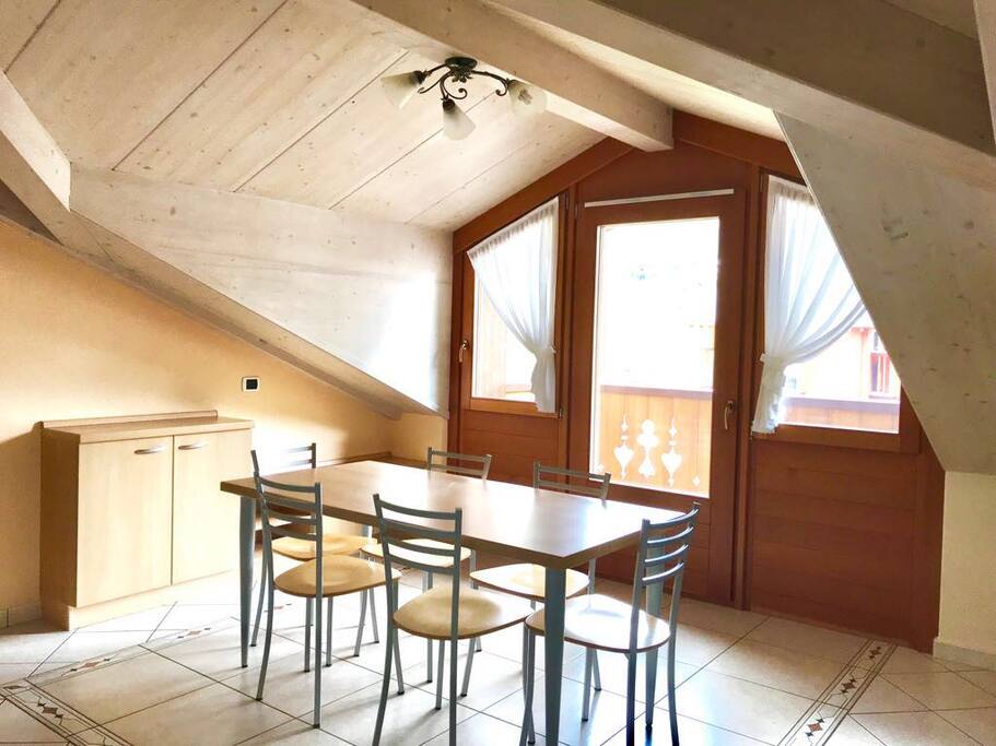 The dinning area.