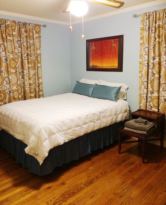 Private room with cozy queen-size bed