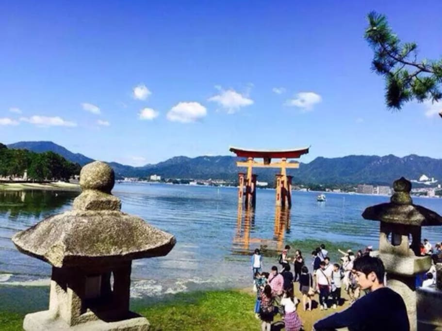 Miyajima : One of the top three scenic spots in Japan.