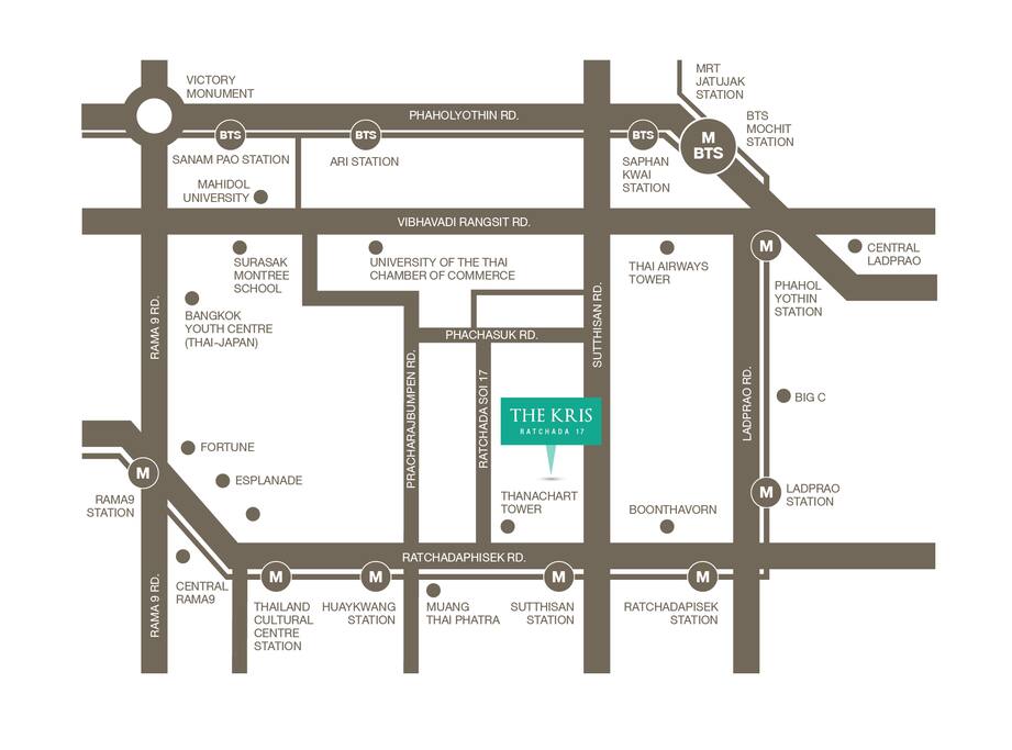 near MRT Suthisan