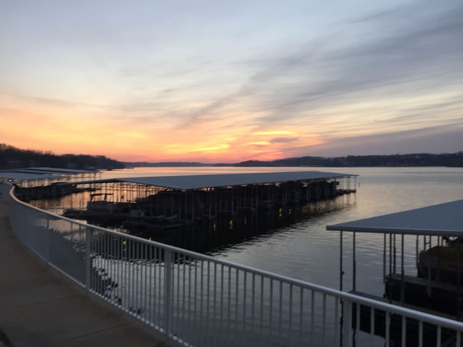 Sunrise on the lake from your back door