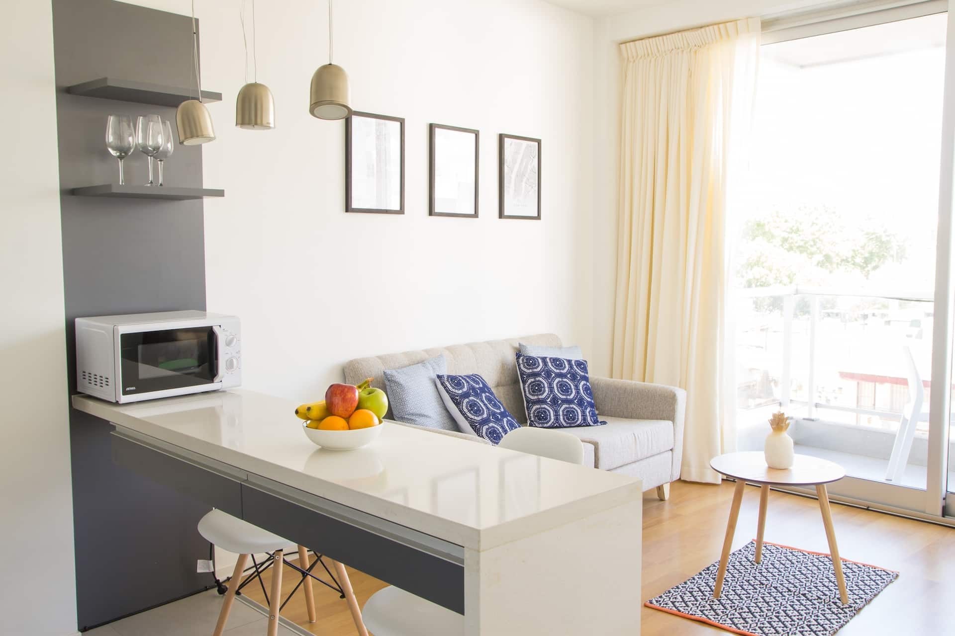 Departamento de 2 ambientes en Palermo con balcón y vista a pileta