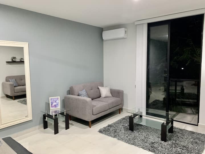 Salon et terrasse privée