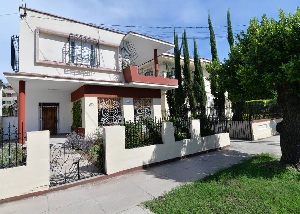 Vista de la casa