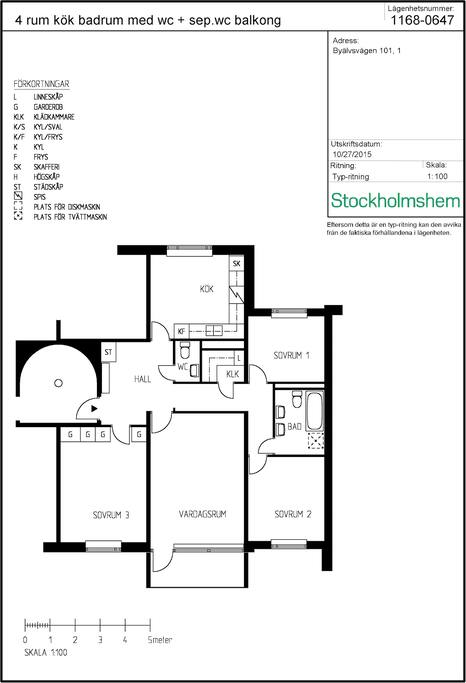 The room is sovrum (bedrum) 3 at the picture.