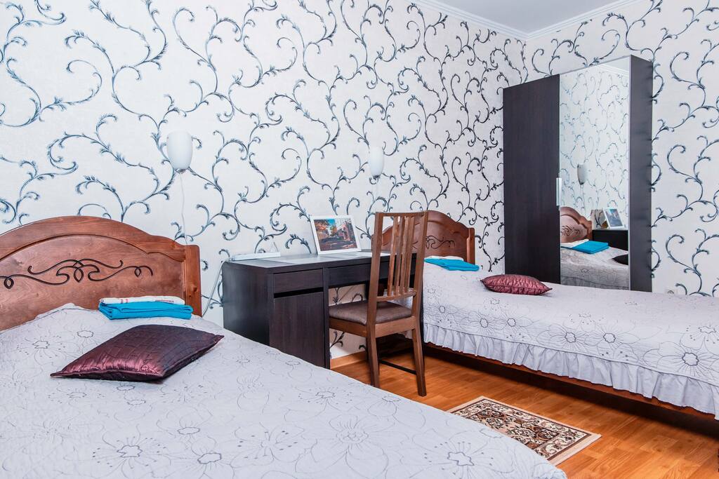 Working place and wardrobe. Furniture is new