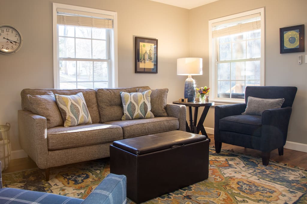 The comforts of home are key in this stylish, cozy bungalow.