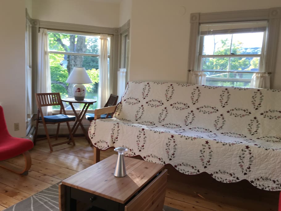 Livingroom w/ extra long futon