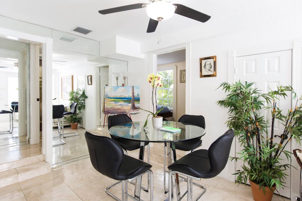 Beautifully decorated Living Room and Dining Room