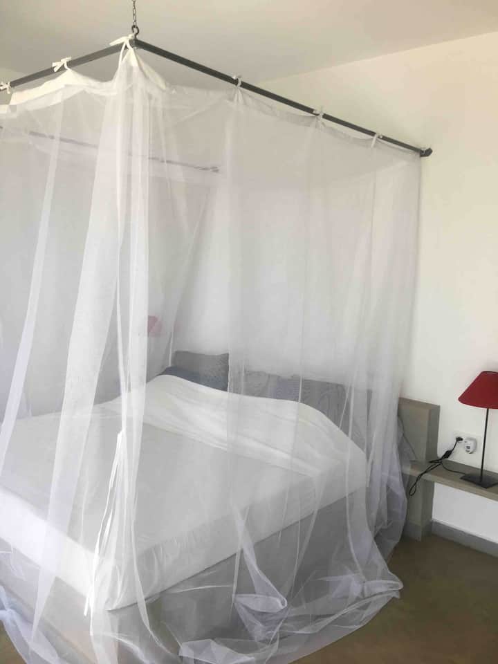 כל החדרים מצוידים ברשתות יתושים 