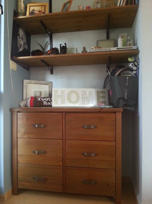 The dresser is waiting for your clothes
