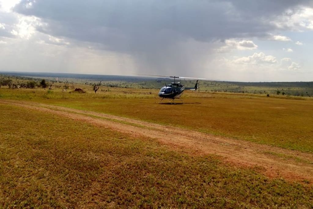 guest klanding by chopper in Taita taveta