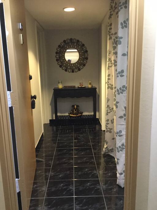 Entry door hallway
