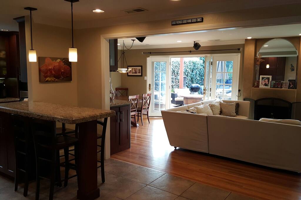 View from the front door - open concept