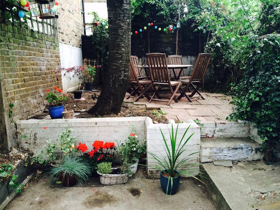Our back garden - a real suntrap on the right day!