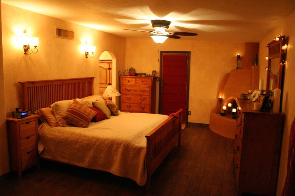 Master Bedroom with fireplace.