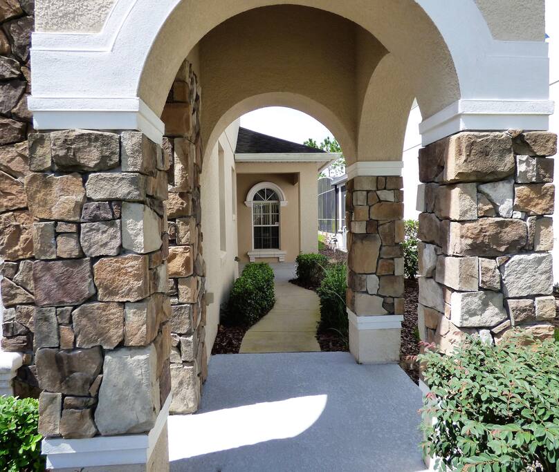 As you enter the front door