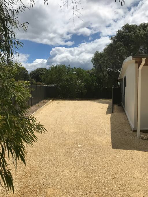 Parking at back of driveway for boat or trailer. Please keep driveway clear to back granny flat behind house.
