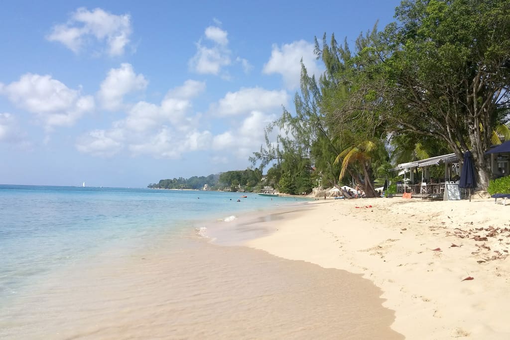 Alleynes beach is 230 meters from the villa.