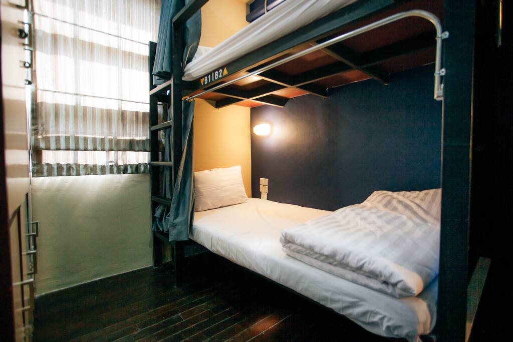 Our bed in 4 Bed Mixed Dorm.