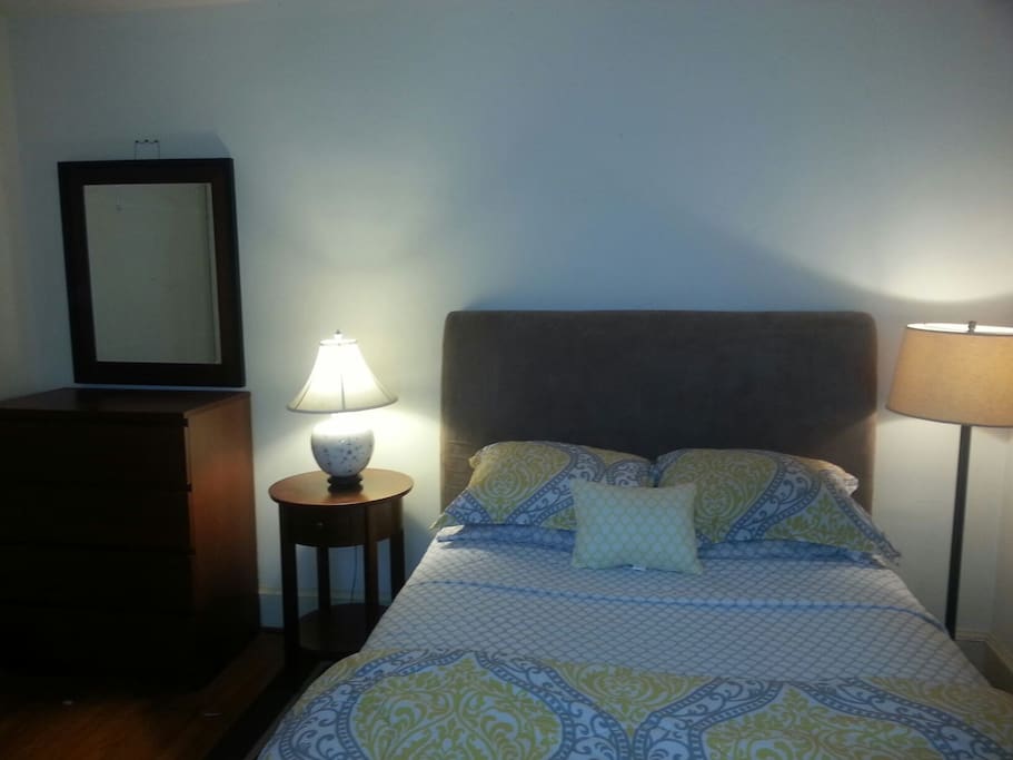 Bedroom - Dresser, nightstand, bed
