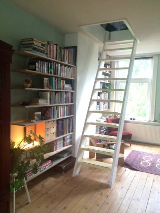 Access to upstairs bedroom.