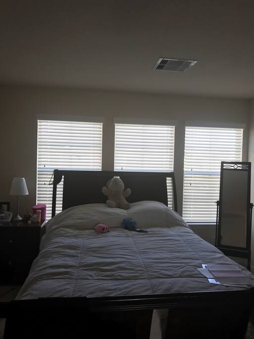Master bedroom with Queen sized bed